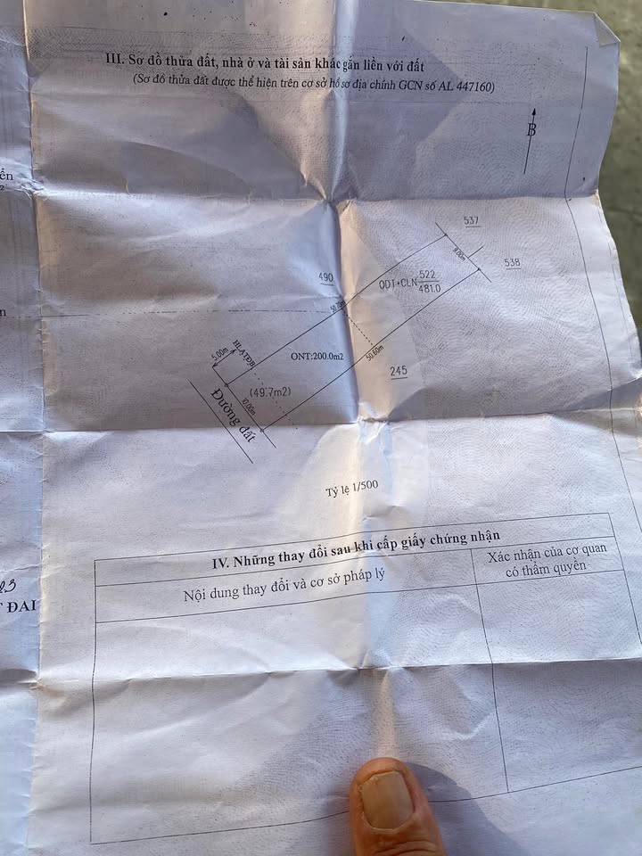 Đất thổ cư kp4 Hội Nghĩa, Tân Uyên 500m² giá 4 tỷ - Đầu tư sinh lời lý tưởng!