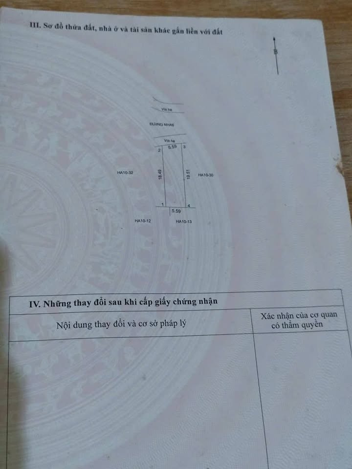 Đất thổ cư Phường Thới Hòa Bến Cát 104m² - Cơ hội đầu tư lý tưởng!