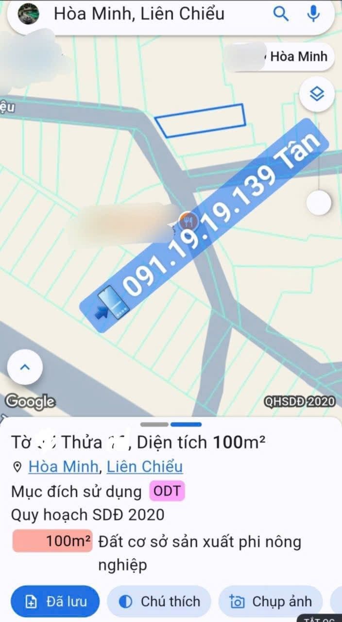 Đất nền Kiệt ô tô Tô Hiệu Hòa Minh 100m² giá 5.6 tỷ - Cơ hội đầu tư hấp dẫn!