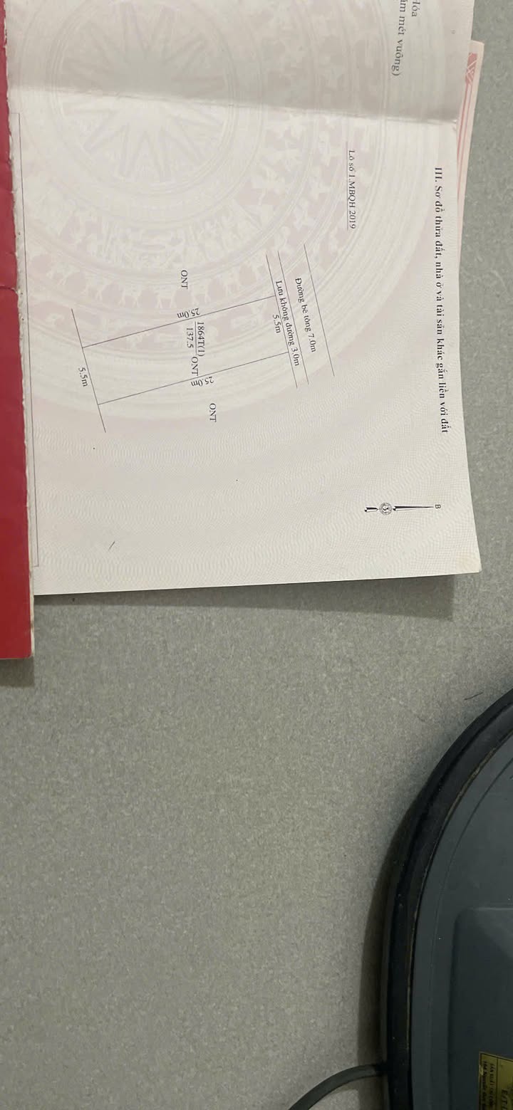 Đất thổ cư Xã Thiệu Phúc 137.5m² - Cơ hội đầu tư hấp dẫn!