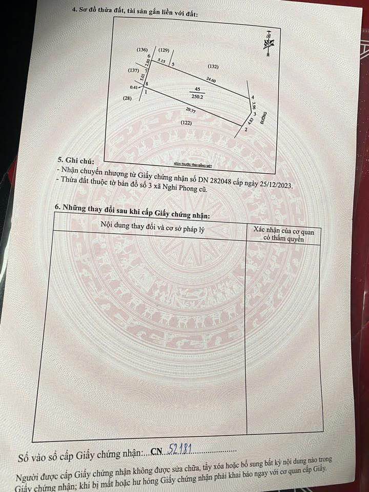 Đất nền Nghi Công Nam 250m² giá 4 tỷ - Vị trí đắc địa, giao thông thuận tiện!