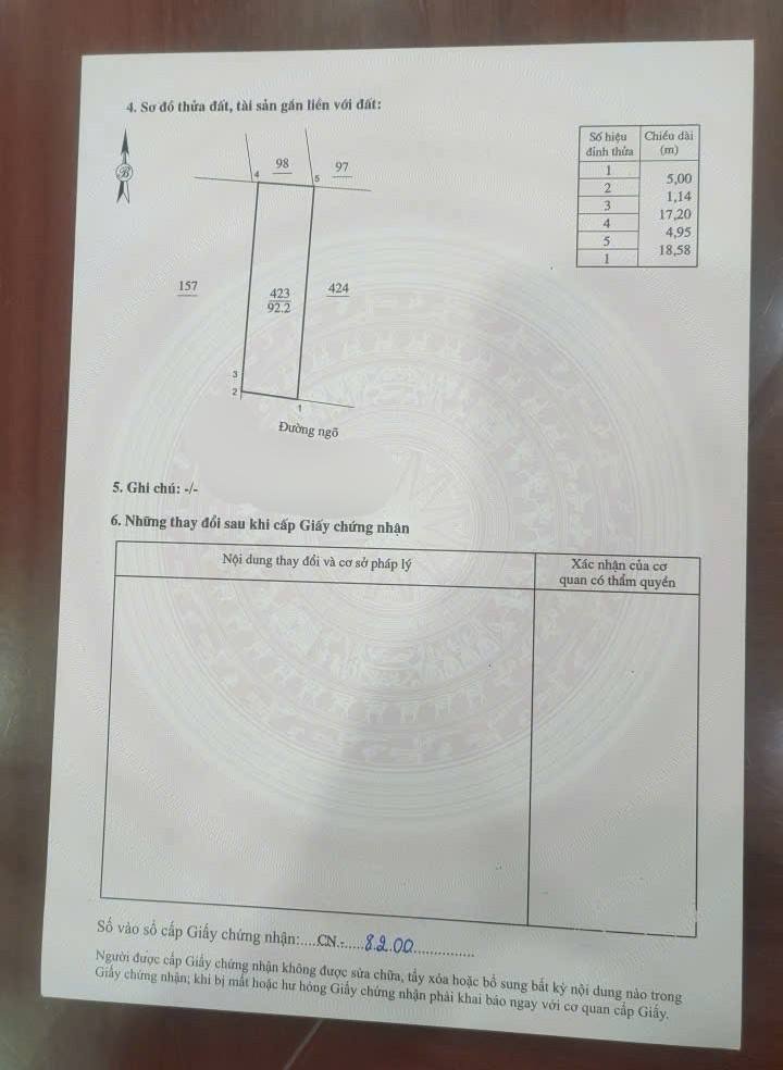 Đất nền phường Đông Kinh 92.4m² giá 2 tỷ - Đường ô tô 7 chỗ vào tận nơi!