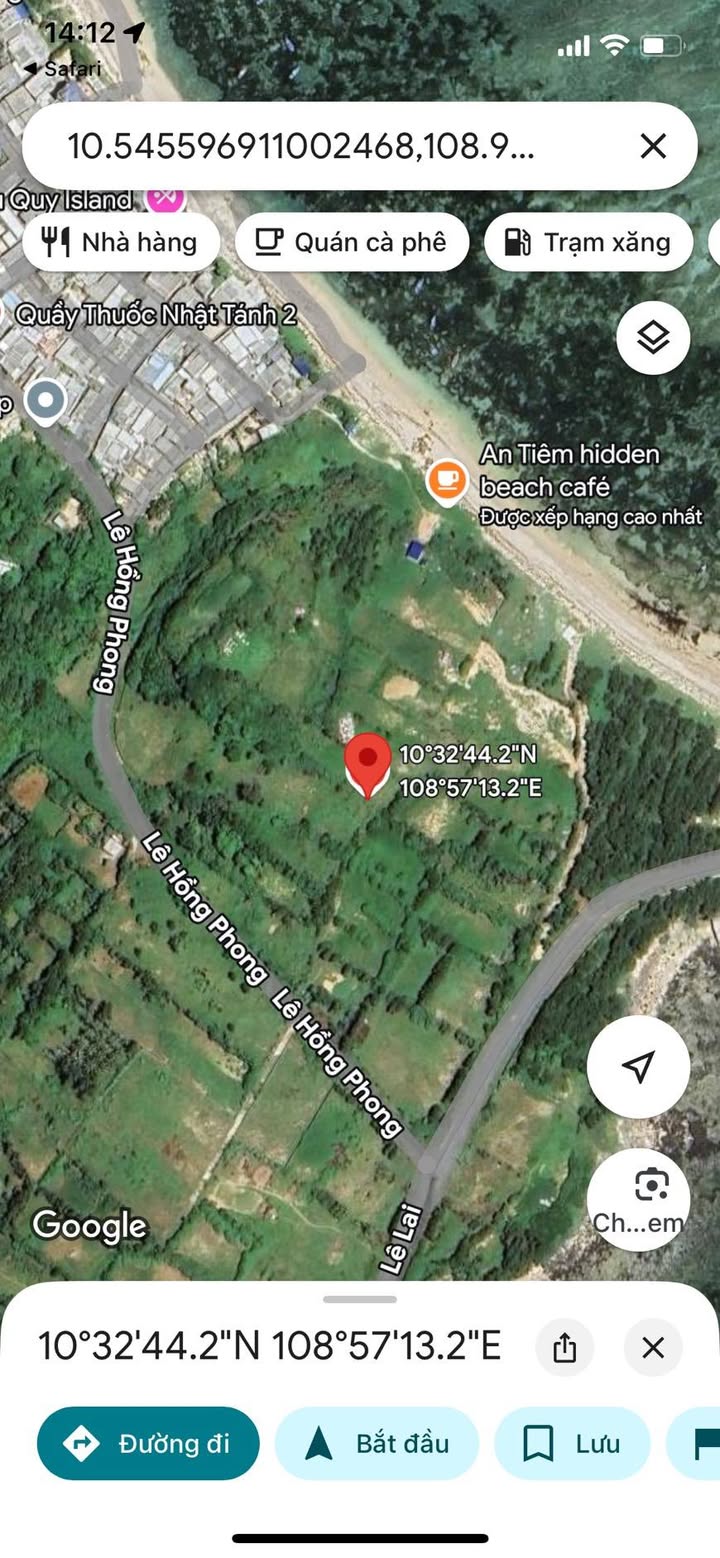 Đất 5 sào mặt tiền đường Lê Lai, xã Long Hải, giá 8 tỷ - Cách biển chỉ 50m!