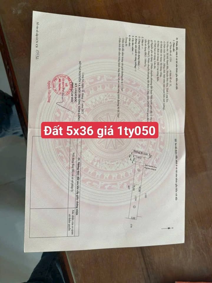 Đất thổ cư 180m² tại Đức Hòa giá chỉ 1.05 tỷ - Đường ô tô vào tận nơi!