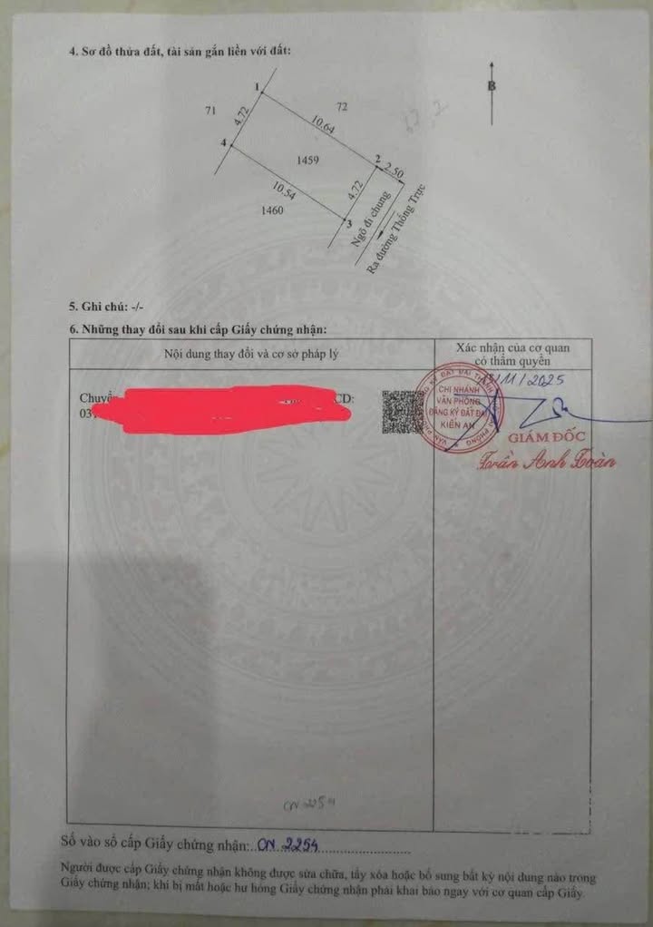 Đất nền Thống Trực, Kiến An 50m² giá 1.8 tỷ - Sổ đỏ chính chủ!