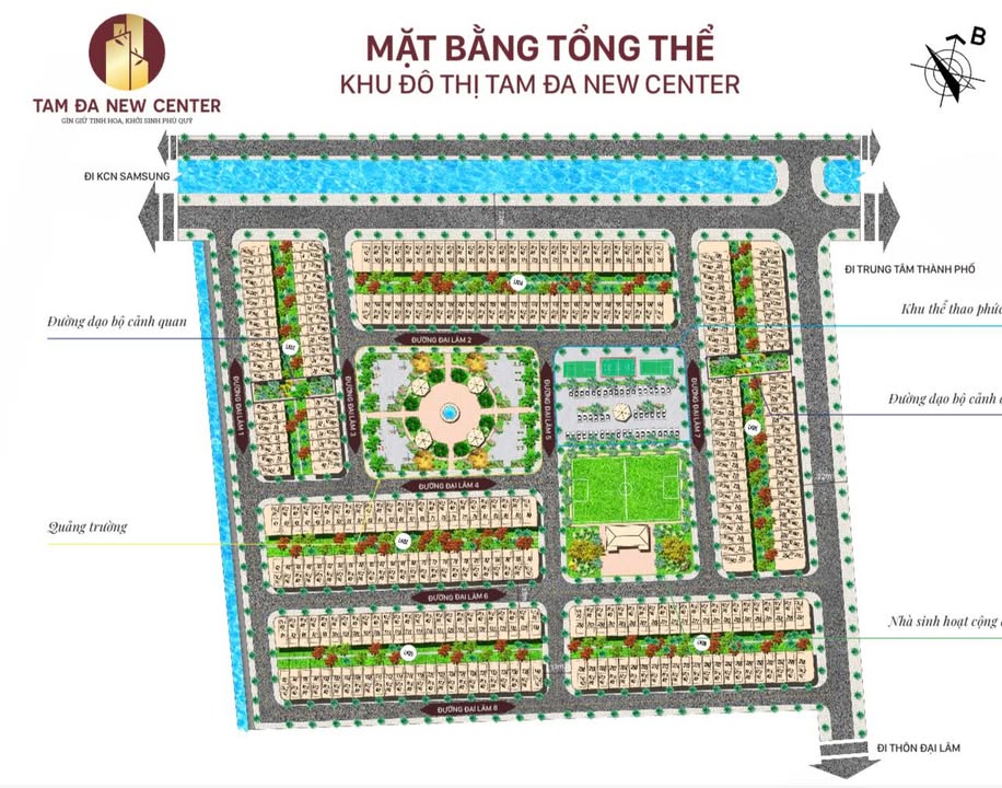 Đất nền dự án Tam Đa, Yên Phong, Bắc Ninh 97m² - Tiềm năng đầu tư cao!