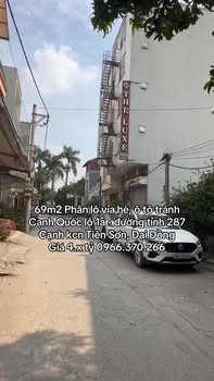 Đất phân lô 69m² tại đường tỉnh 287, Từ Sơn chỉ 4 tỷ - Ô tô tránh, vị trí đắc địa!