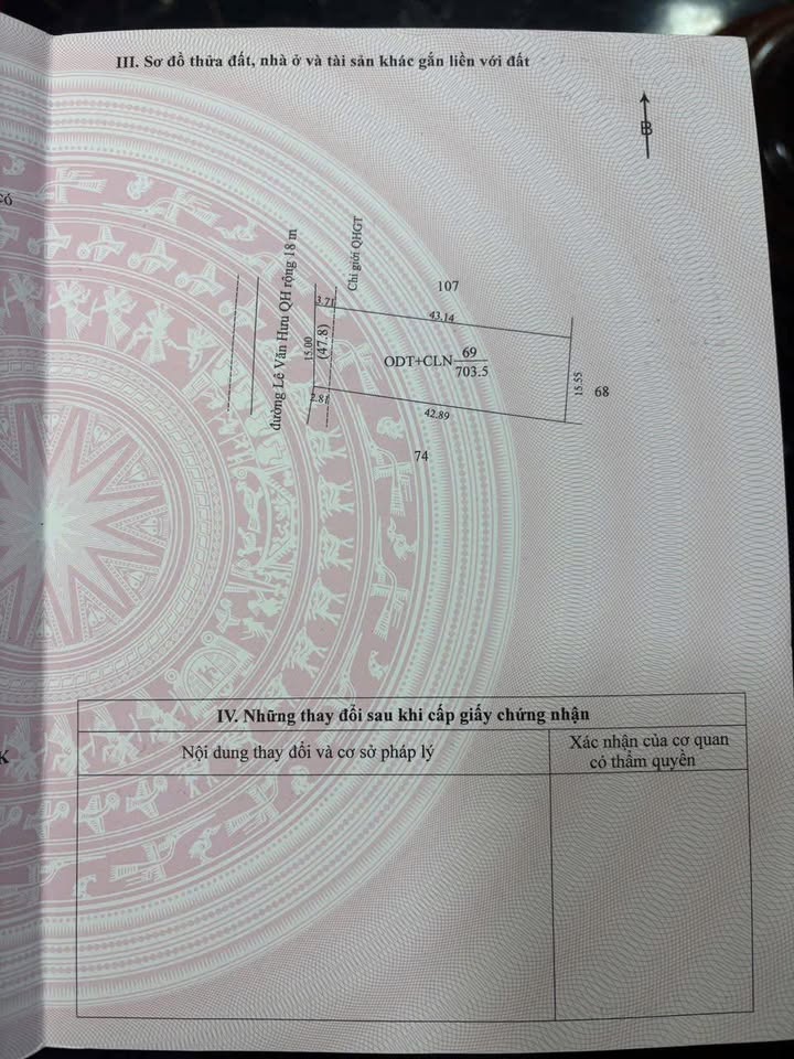 Đất thổ cư Phường An Bình 690m² giá 58.5 tỷ - Vị trí đẹp ngay khu dân cư!