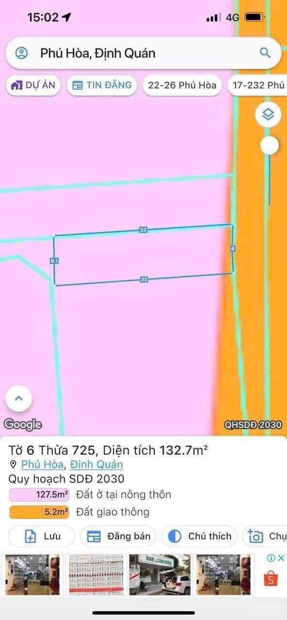 Đất thổ cư tại Xã Tây Hoà, Huyện Trảng Bom 132m² giá 620 triệu - Cơ hội đầu tư hấp dẫn!