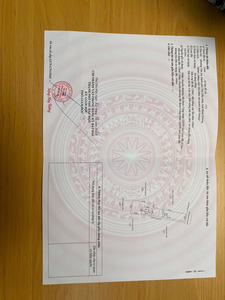 Đất thổ cư 260m² tại Tân An, Thủ Dầu Một - Giá chỉ 2.7 tỷ, thương lượng!