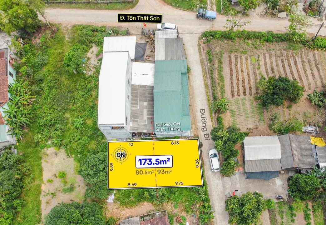 Đất Tôn Thất Sơn, Thị xã Hương Thủy 173m² giá 9xx triệu - Đầu tư sinh lời ngay!