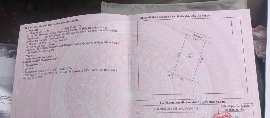 Đất thổ cư 750m² tại Nội Hương, Hiệp Hòa - Giá hấp dẫn, xây dựng tự do!