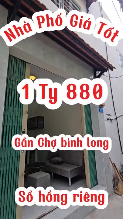 Nhà phố Bình Tân 12m² giá 1,88 tỷ - Gần chợ Bình Long, sẵn sàng ở ngay!