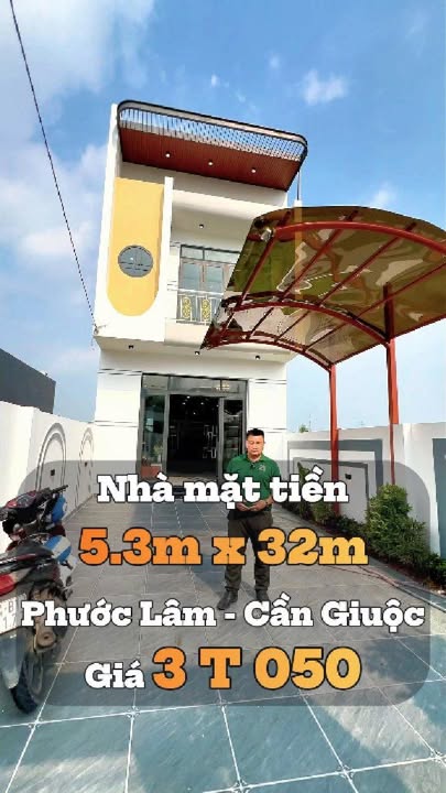 Bán gấp nhà mặt tiền Phước Lâm, Cần Giuộc, 170m² chỉ 3.05 tỷ - Giảm ngay 200 triệu!