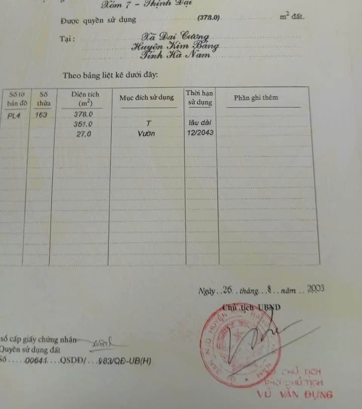 Đất nền xóm 7, Phường Đại Cương 378m² - Lô góc 2 mặt tiền, giá thỏa thuận!