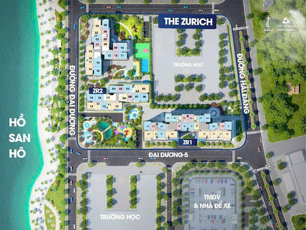 Căn hộ 1 phòng ngủ The Zurich Gia Lâm 47,4m² giá 3.2 tỷ - Giá tốt hiếm có!