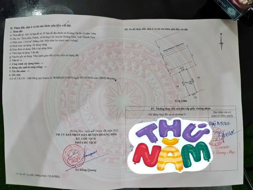 Đất nền Hoằng Hóa 130m² giá thỏa thuận - Vị trí đắc địa mặt tiền đường Quỳ Xuyên!