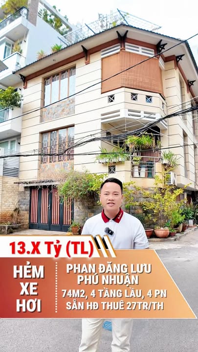 Nhà phố hẻm xe hơi Phan Đăng Lưu 72m² giá 13 tỷ - Sẵn sàng vào ở ngay!