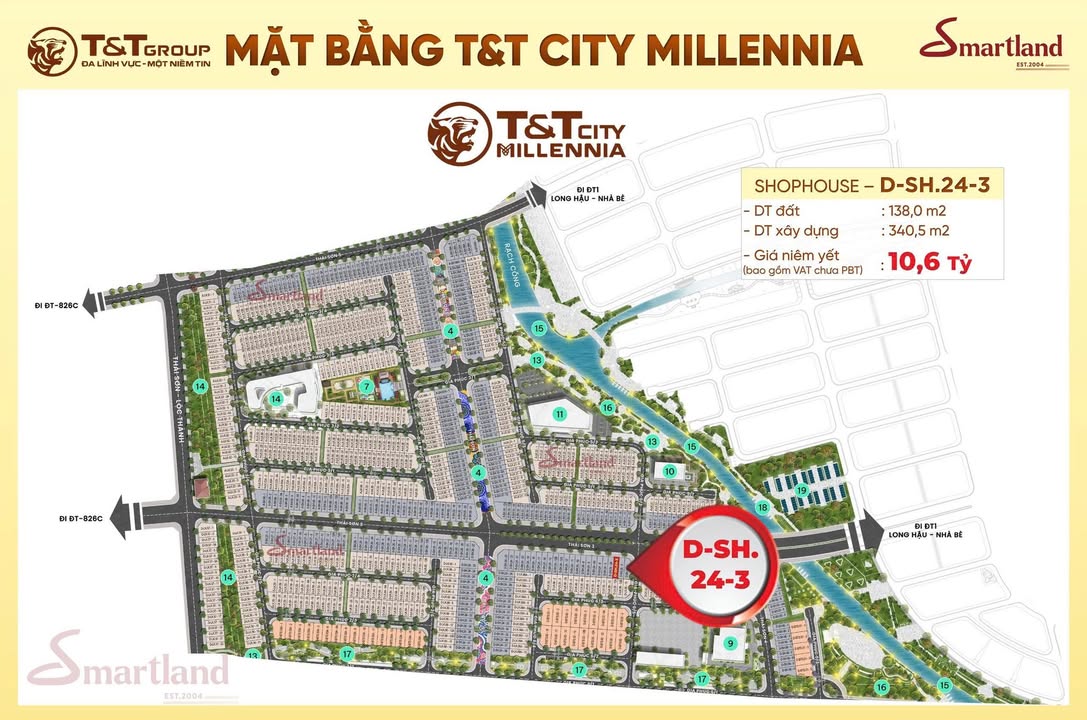 Shophouse T&T City Millennia 60m² giá thỏa thuận - Vị trí đắc địa, kinh doanh sầm uất!