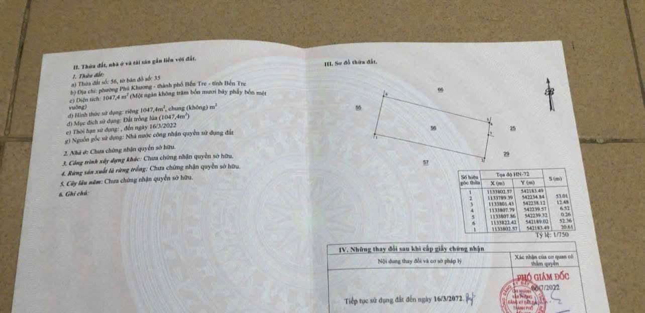 Đất nền 2114m² hẻm vườn ươm, phường Phú Khương - Giá chỉ 5.936 tỷ