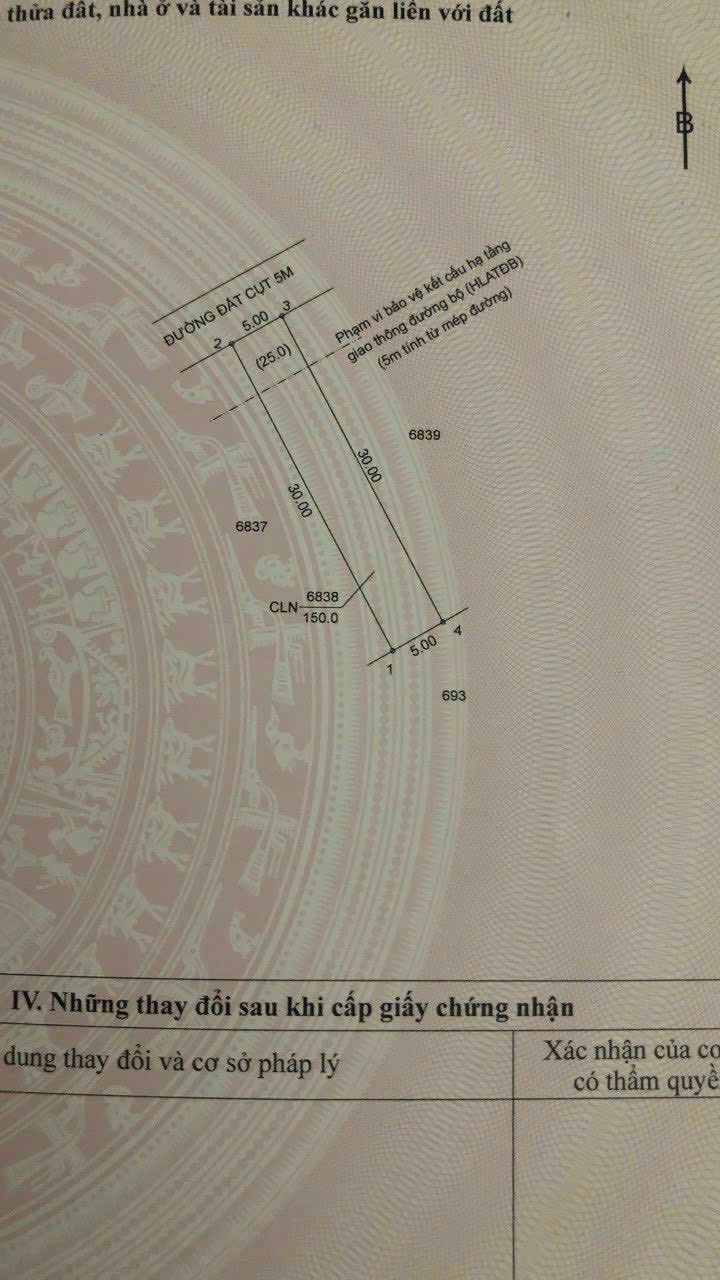 Đất nền xã Trừ Văn Thố, huyện Bàu Bàng 150m² giá 600 triệu - Sổ hồng chính chủ!