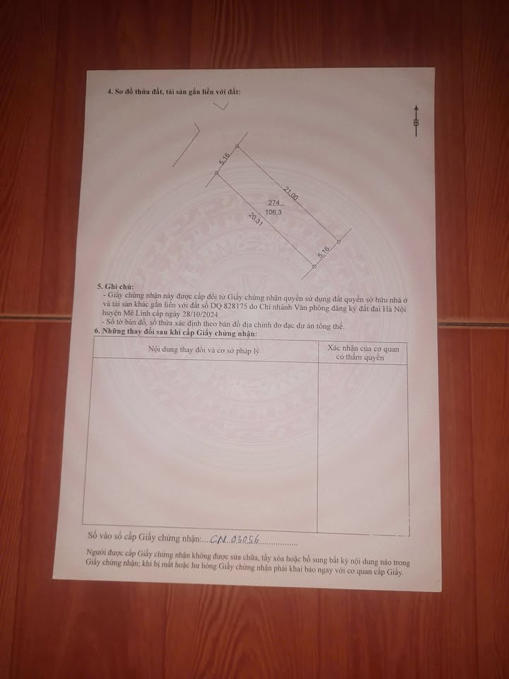 Đất nền Đông Cao Mê Linh 106m² giá 5.5 tỷ - Vị trí gần đại lộ ven sông