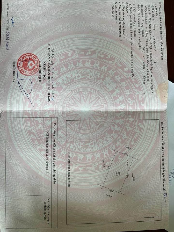 Lô đất đấu giá Nghi Thuận 200m² giá 1.6 tỷ - Cơ hội đầu tư hấp dẫn!