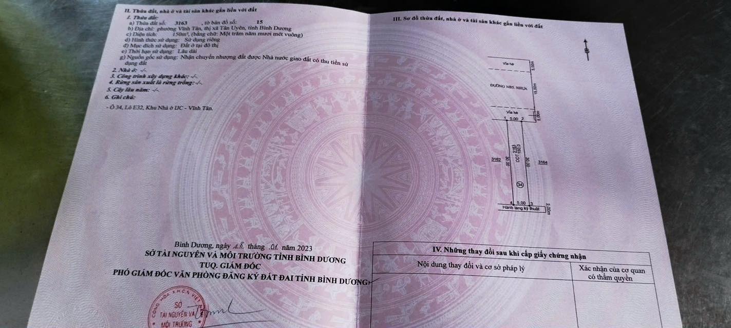 Lô đất kinh doanh mặt tiền Chợ VSIP 2, 150m² giá 4 tỷ - Đầu tư sinh lời ngay!