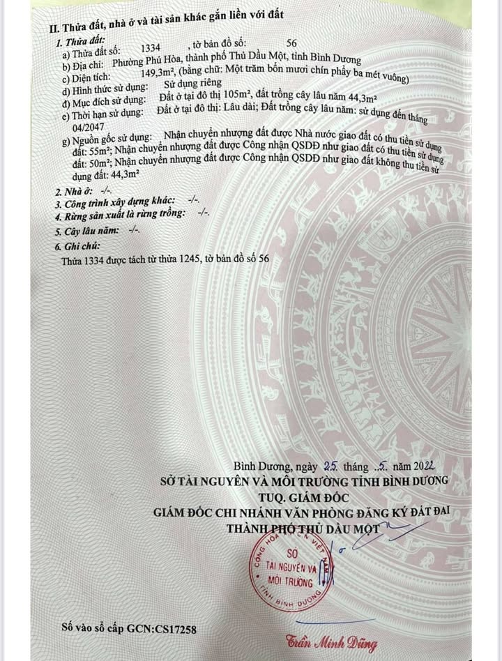 Đất thổ cư đường Lê Hồng Phong, Thủ Dầu Một 150m² giá 2.5 tỷ - Đầu tư sinh lời ngay!