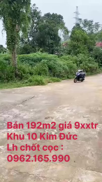 Đất nền Khu 10 Kim Đức, Việt Trì 192m² giá chỉ 900 triệu - Mặt tiền vuông vắn!