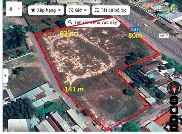 Đất nền mặt tiền QL51 Long Thành 8.256m² giá 460 tỷ - Cơ hội đầu tư sinh lời!