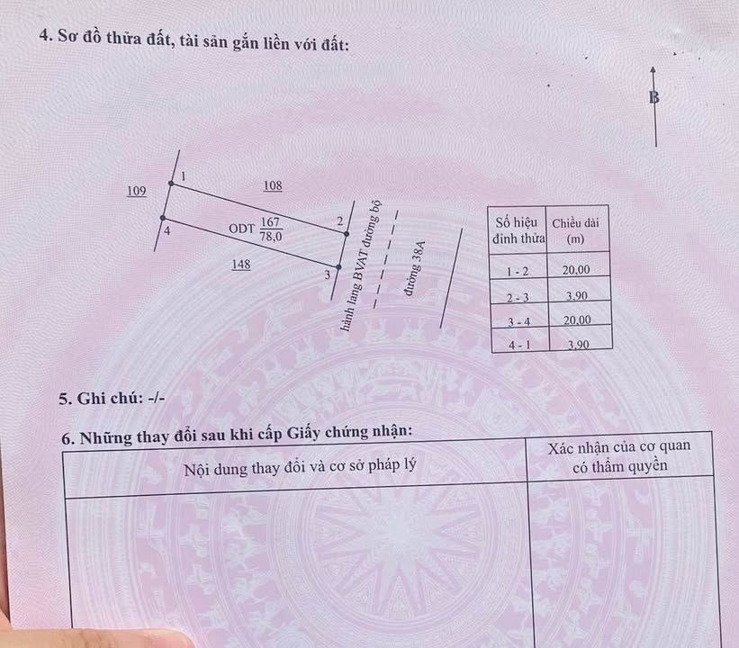 Đất mặt đường QL 38A Trần Thái Tông kéo dài 80m² giá 2.45 tỷ - Kinh doanh thuận lợi!