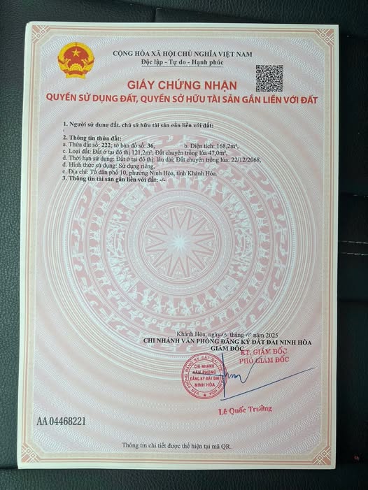 Đất nền Phường Ninh Hiệp - 168.2m² giá 1.8 tỷ - Tiềm năng sinh lời cao!