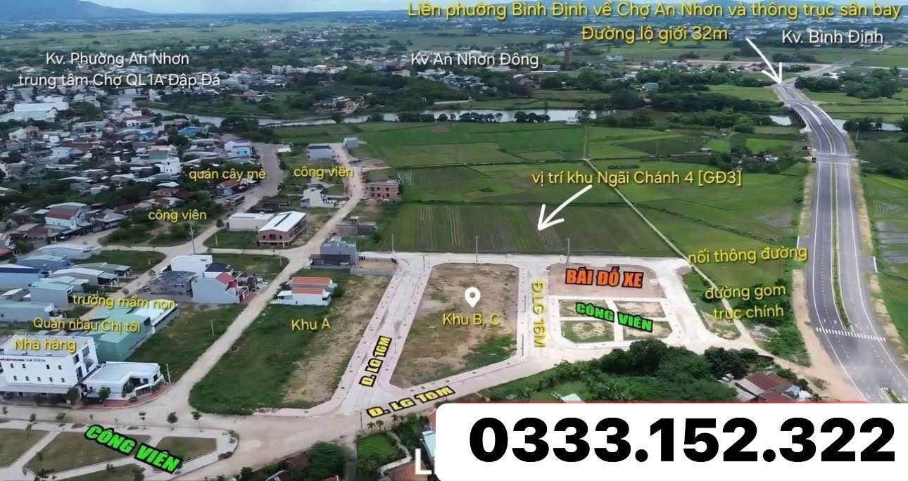 Lô đất 100m² giá 1.x tỷ tại khu C Ngãi Chánh 4, An Nhơn - Cơ hội đầu tư hấp dẫn!