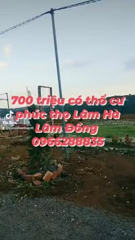 Đất thổ cư 100m² tại Xã Phúc Thọ, Lâm Hà - Giá chỉ 700 triệu!