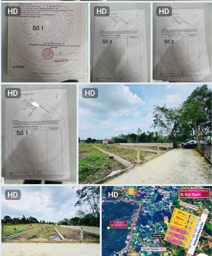 Đất kiệt ô tô Đại Nam - Minh Mạng nối dài 120m² giá 890 triệu - Sổ hồng chính chủ!