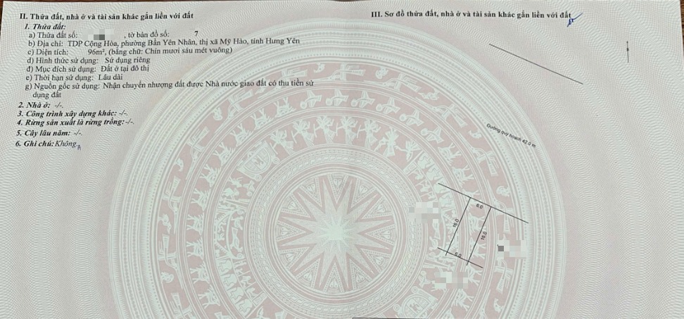 Mặt phố 96m² Đường Vũ Văn Cẩn, Mỹ Hào chỉ 8 tỷ - Cơ hội đầu tư tuyệt vời!