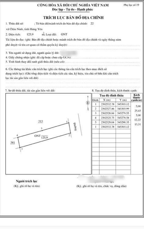 Đất thổ cư 125,9m² Toàn Thắng, Tân Châu chỉ 3 tỷ - Đầu tư sinh lời ngay!