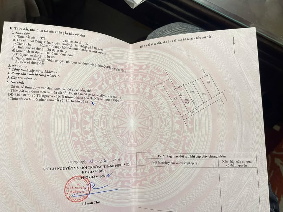 Đất nền Thường Tín 40m² giá 2.3 tỷ - Cơ hội đầu tư hiếm có!