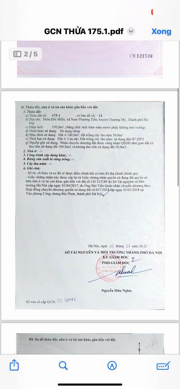 Đất thổ cư 150m² tại Xã Thủy Xuân Tiên - Giá chỉ 1 tỷ, cơ hội đầu tư sinh lời!