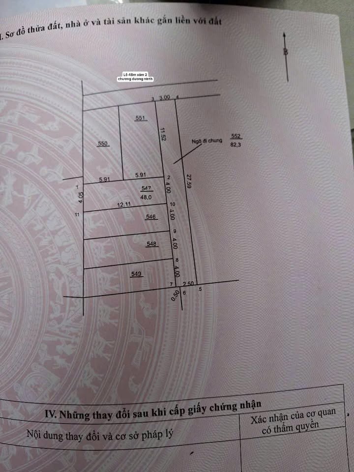 Đất nền Xóm 2, Chương Dương, Thường Tín 48m² giá 3.1 tỷ - Vị trí đẹp, tiện ích đầy đủ!