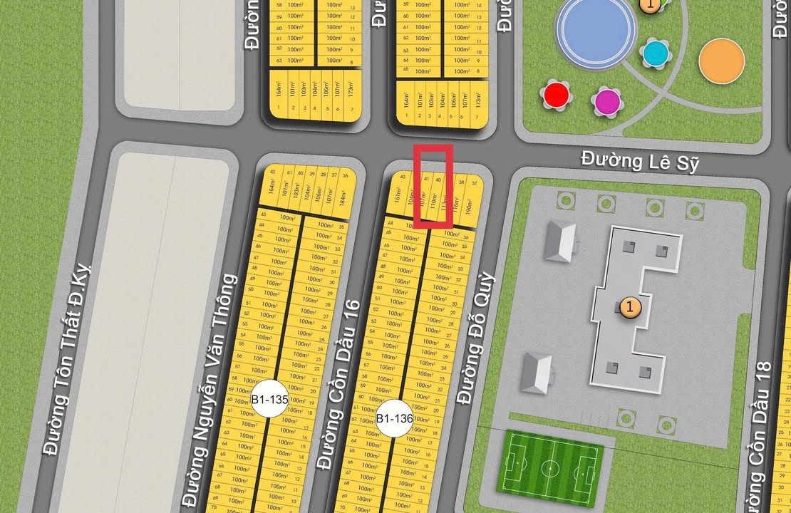 Đất mặt tiền Lê Sỹ, Quận Cẩm Lệ, 109.6m² - Vị trí vàng gần sông