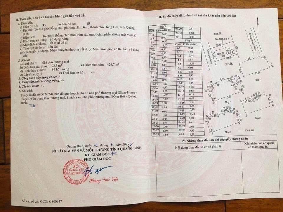 Nhà riêng Vincom Đồng Hới 169m² giá 17-18 tỷ - Sẵn sàng kinh doanh!