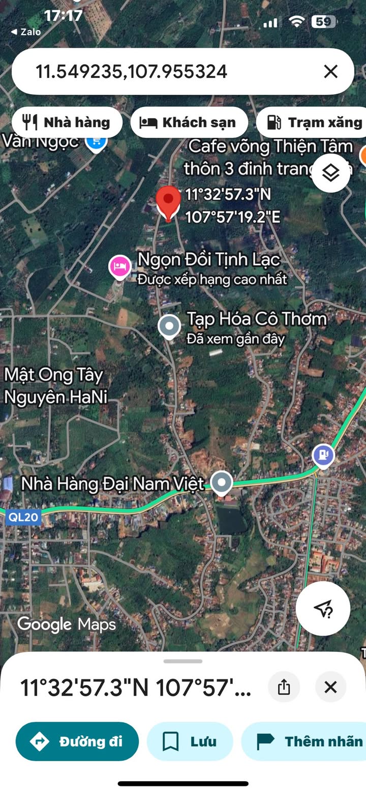 Đất mặt tiền xã Hòa Ninh, Di Linh 1000m² giá 2.2 tỷ - Đầu tư sinh lời ngay!