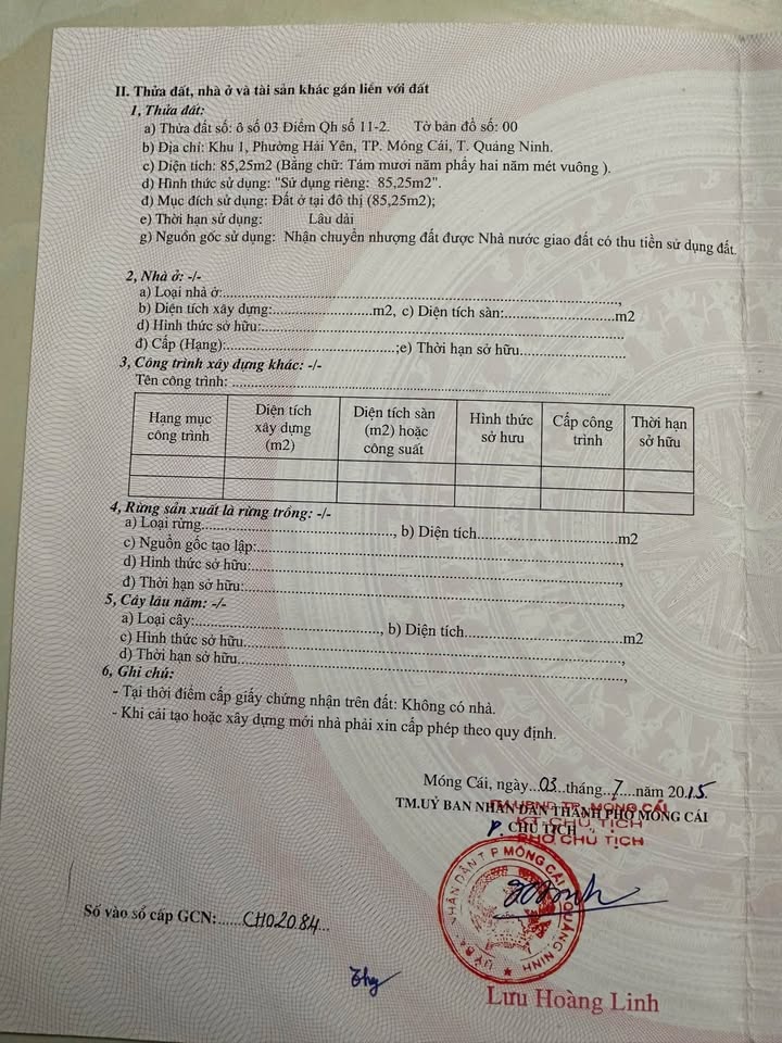 Nhà 3 tầng khu 1, Hải Yên, Móng Cái 85m² giá 4.8 tỷ - Vào ở ngay!