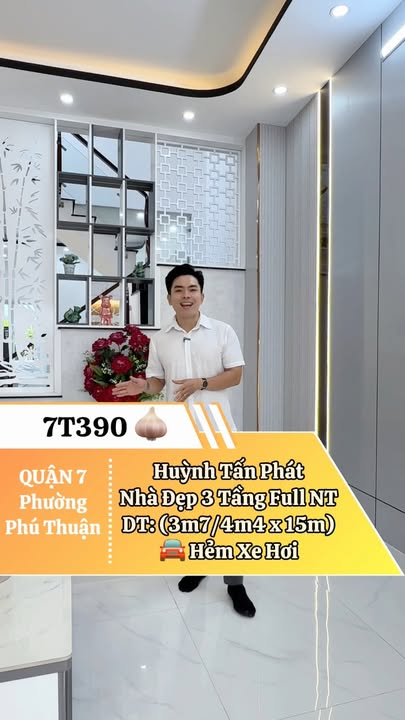 Nhà đẹp Phú Thuận, Quận 7, 55.5m² giá 7.39 tỷ - Thiết kế 3 tầng hiện đại!