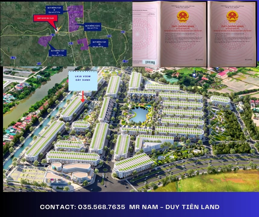 Townhouse KOSY LITA Hà Nam 96m² giá thỏa thuận - View công viên thoáng đãng!