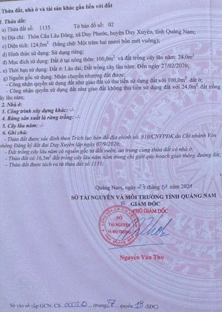 Đất ở Duy Phước, 100m² giá 6 tỷ - Đường thông, dân cư đông đúc!