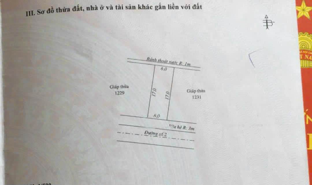 Đất nền KDC Sua Đũa, Xã Bình An, 102m² giá 550 triệu - Sổ hồng chính chủ