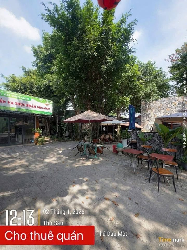 Cho thuê quán cafe mặt tiền gần vòng xoay Hiệp Thành - Thủ Dầu Một 500m² - Kinh doanh ngay!